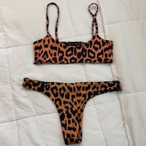 High leg bikini set
